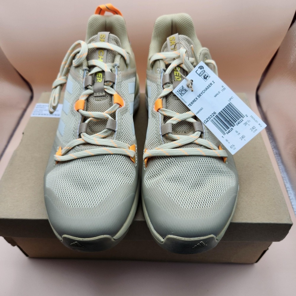 Adidas Terrex Skychaser 2 Shoes Mens Size 6.5 Beige Orange‎ Hiking Trail GZ0326 - Picture 2 of 8